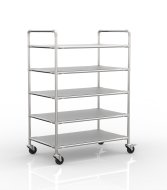 Carrello a ripiani antistatico con cinque ripiani, 24040238