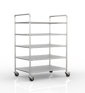 Carrello a ripiani antistatico con cinque ripiani, 24040239 - 1