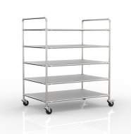 Carrello a ripiani antistatico con cinque ripiani, 24040240