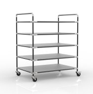 Carrello a ripiani antistatico con cinque ripiani, 24040240 - 2