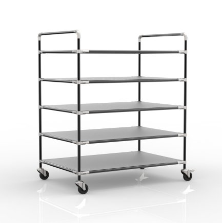 Carrello a ripiani antistatico con cinque ripiani, 24040240 - 2