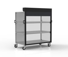 Carrello a ripiani con tenda 24081513