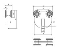 Carrello universale per palline a quattro ruote V_vozik_SCML - 2