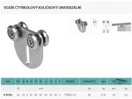 Carrello universale per palline a quattro ruote V_vozik_SCML - 3