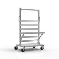 Carrello con ripiano per appendere scatole KLT 24022203