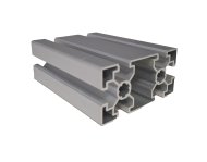 Profilo alluminio 45 x 90, MI45x90L B10 1 mt + taglio a misura - 1