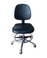 Sedia da officina antistatica ESD con cerchio e piedini E04H - 1