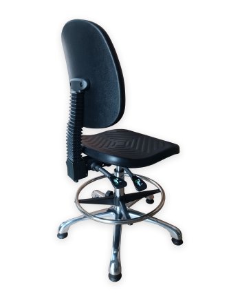 Sedia da officina antistatica ESD con cerchio e piedini E04H - 3
