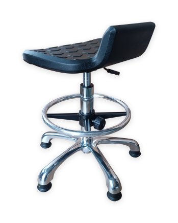 Sgabello da officina ESD antistatico con cerchio e piedini E01H - 2