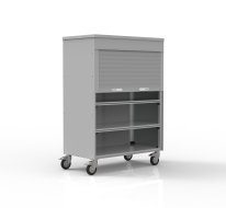 Carrello a ripiani con tenda 24110410