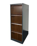 Classificatore a quattro cassetti V04 per formato A4 antracite/simil legno scuro