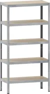 Scaffale Kovona senza viti 150 kg con ripiani in laminato tipo N285Z0 zincato