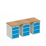 Tavolo da officina con base contenitore HD_15333