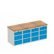 Tavolo da officina con base contenitore HD_203333