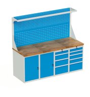 Tavolo da officina con base contenitore HD_2045DD_FP