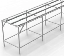 Trasportatore con rulliere integrate (varie varianti)