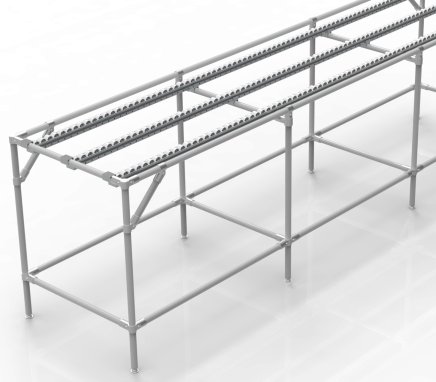 Trasportatore con rulliere integrate (varie varianti) - 1