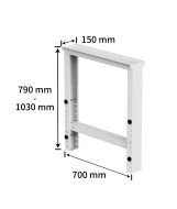 Gamba per tavolo da officina HDZ-T02 - 4