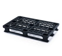 Pallet impilabile in plastica ESD con binari H. 155 x L. 800 x P. 1200 mm