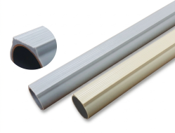 Tubo in acciaio Logiform con superficie scorrevole - Grigio