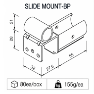 Supporto per tubi scorrevoli tipo SM-2810BP - 2
