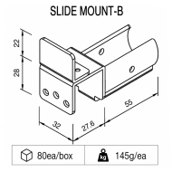 Supporto per tubi scorrevoli tipo SM-2810B - 2