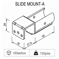 Supporto per tubi scorrevoli tipo SM-2810A - 2