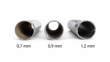 Tubo in acciaio ECCO PP-1070MG con spessore della parete di 0,7 mm - colore grigio - 2