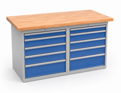 Tavolo da officina con base contenitore CE15_DD