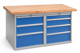 Tavolo da officina con base contenitore CE15_DD