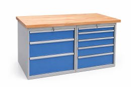 Tavolo da officina con base contenitore CE15_DD