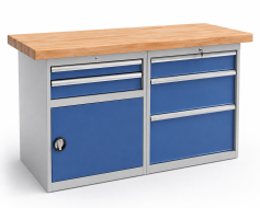 Tavolo da officina con base contenitore CE15_DD