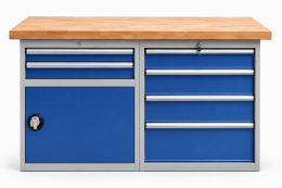 Tavolo da officina con base contenitore CE15_DD