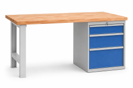Tavolo da officina con base contenitore CE15_DD