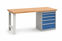 Tavolo da officina con base contenitore CE15_DD
