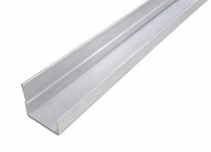 Guida in alluminio per pista a rulli da 60 mm PA-613B - 2