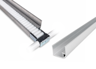 Guida in alluminio per pista a rulli da 60 mm PA-615B - 1