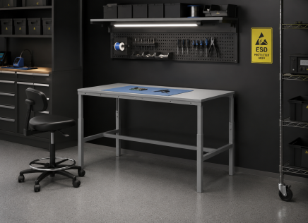 Tavolo antistatico regolabile in altezza Enprag SPESD, 1800 × 700 mm - 2