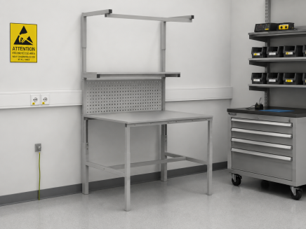 Tavolo antistatico regolabile in altezza Enprag SPEXESD, 1500 × 700 mm - 2
