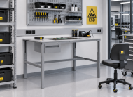 Tavolo antistatico regolabile in altezza Enprag SPESD, 1800 × 700 mm - 2