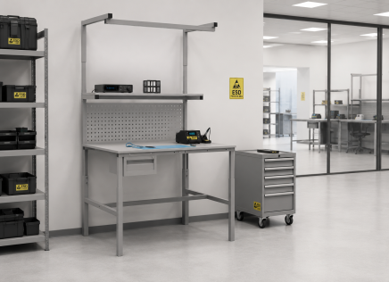 Tavolo antistatico regolabile in altezza Enprag SPEXESD, 1500 × 700 mm - 2