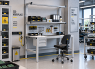 Tavolo antistatico regolabile in altezza Enprag SPEXESD, 1800 × 700 mm - 2