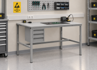 Tavolo antistatico regolabile in altezza Enprag SPESD, 1500 × 700 mm - 2