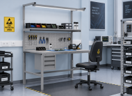Tavolo antistatico regolabile in altezza Enprag SPEXESD, 1500 × 700 mm - 2