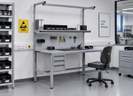 Tavolo antistatico regolabile in altezza Enprag SPEXESD, 1800 × 700 mm - 2