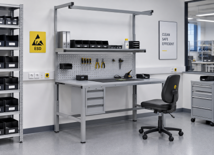 Tavolo antistatico regolabile in altezza Enprag SPEXESD, 1800 × 700 mm - 2
