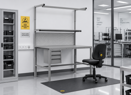 Tavolo antistatico regolabile in altezza Enprag SPEXESD, 1500 × 900 mm - 2