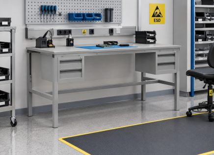 Tavolo antistatico regolabile in altezza Enprag SPESD, 1800 × 700 mm - 2