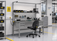 Tavolo antistatico regolabile in altezza Enprag SPEXESD, 1800 × 700 mm - 2