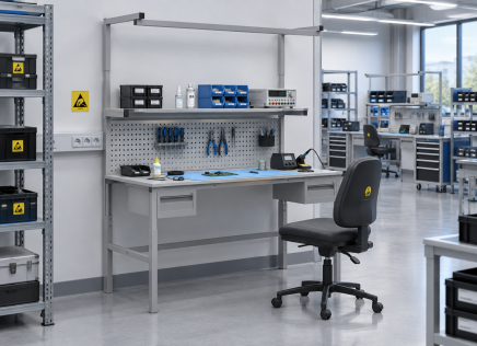 Tavolo antistatico regolabile in altezza Enprag SPEXESD, 1800 × 900 mm - 2